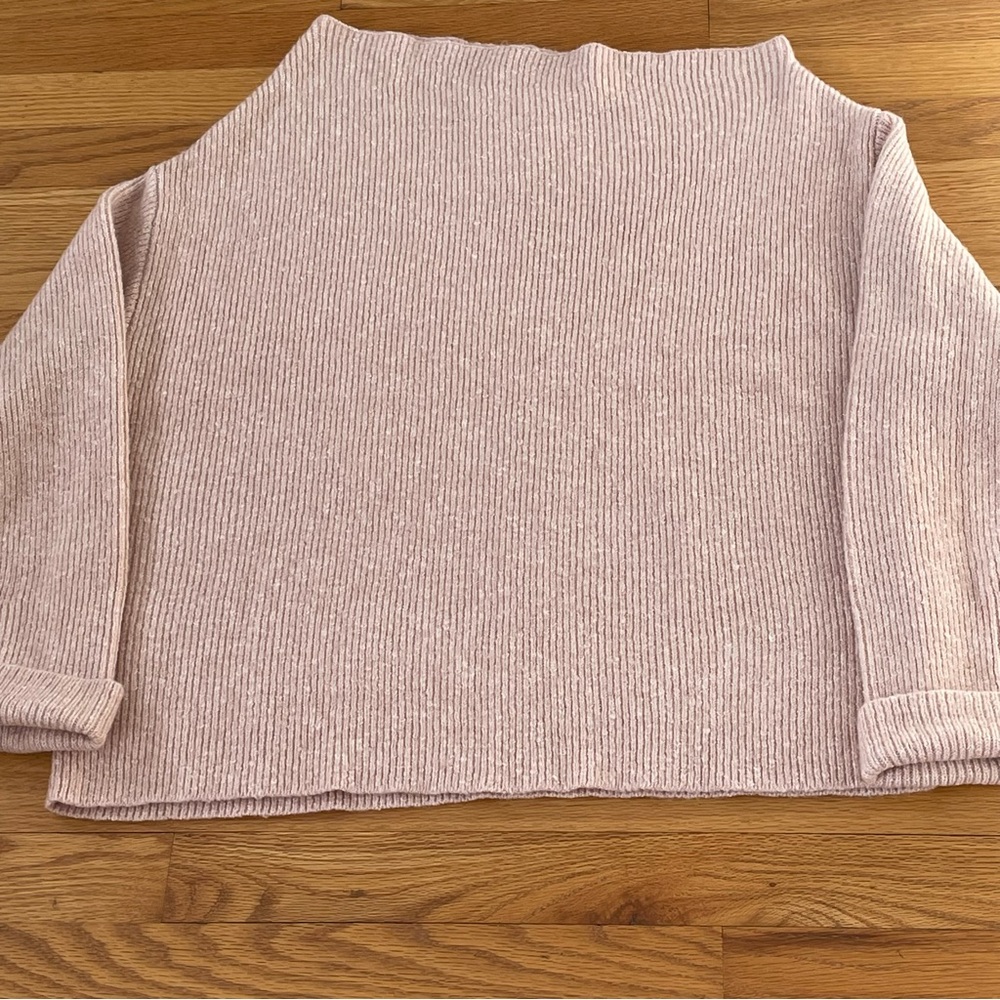 Treasure & Bond off the Shoulder Sweater Nordstrom Woman’s Size L Pink Smoke - Picture 4 of 16